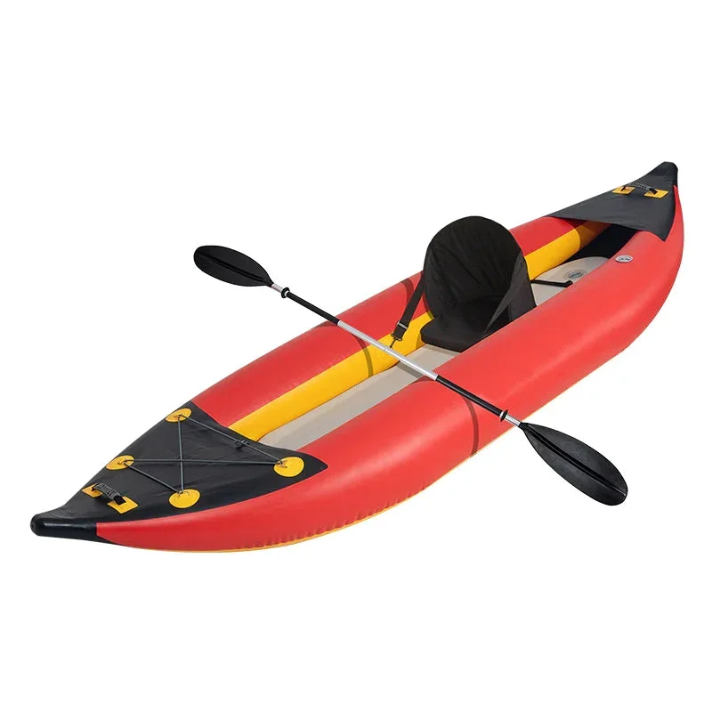 China Tandem Cheap Water Amusement Equipment Inflatable Fishing Kayak Boat Canoe