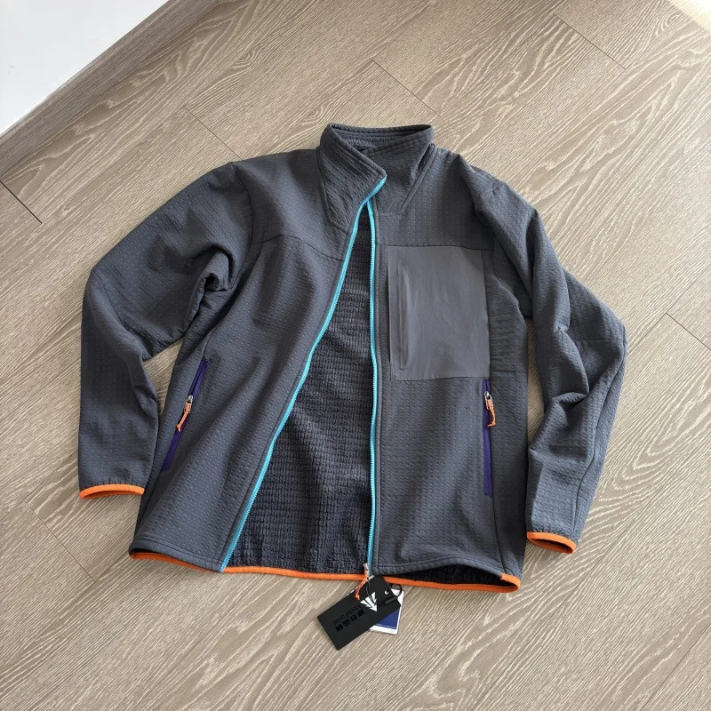 

Stand Collar Outdoor Sports Thick Warm Fleece Jacket Spring Autumn Zipper Cardigan Camping Hiking Fishing Coat Motorcycle Jacket