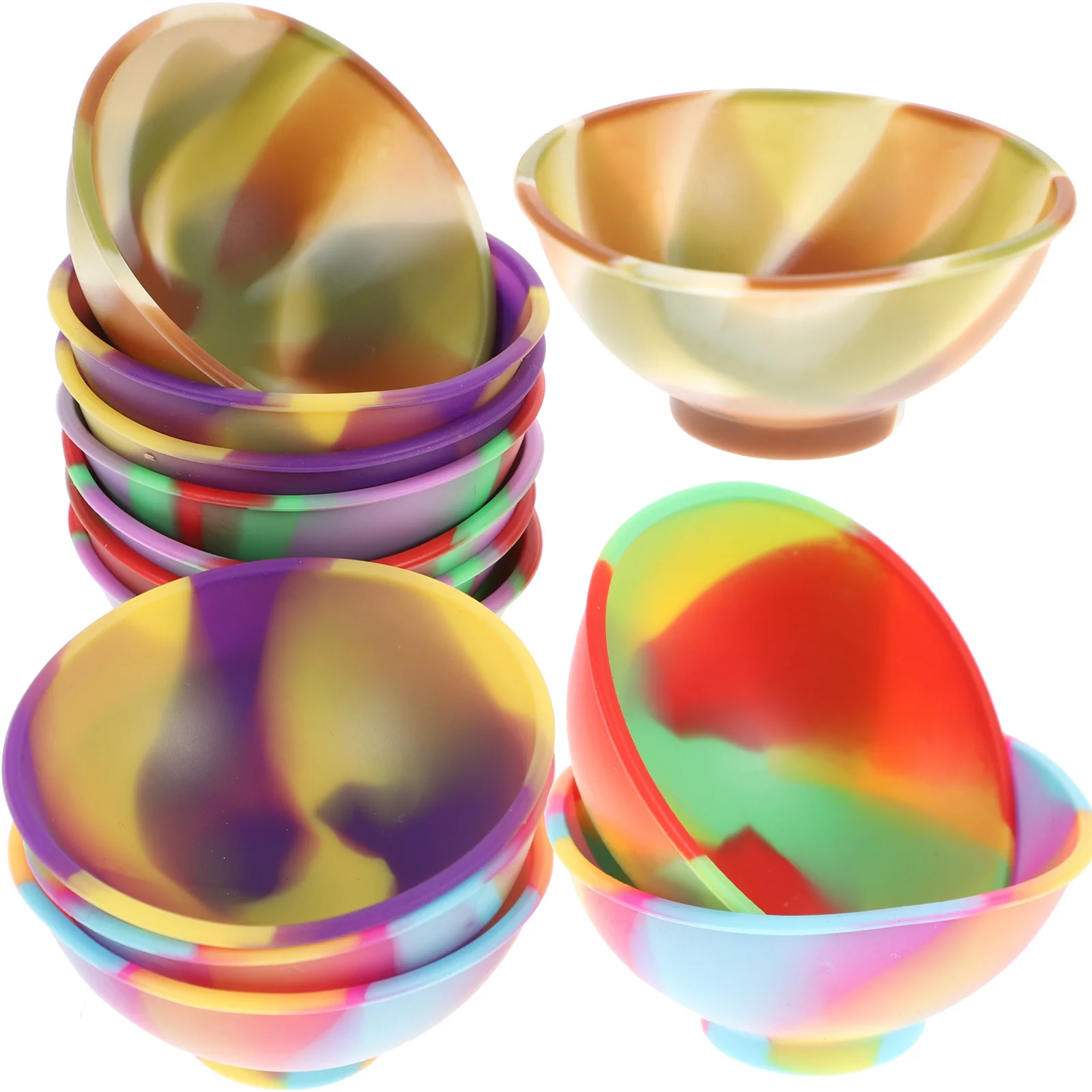 14 قطعة مجموعة صحون سيليكون الطفل مانعة للتسرب الغذاء تخزين السلطانيات لتغذية الرضع الأرز الحبوب سلطة الغداء الاطفال وجبة الإعدادية #4