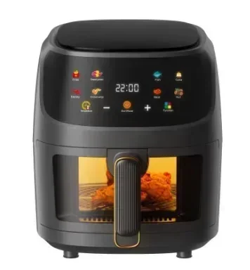 Freidora-Freidora De Aire Programable Con Pantalla táctil, 8L, 2400W, Regulación De Temperatura Y Visualización, 8 Litros