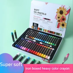 1 Pcs Zware Olie Pastel Super Zacht Ijzer Box Set 24/36/48-Kleur Macaron Morandi Kleur Vette Kleurpotloden art Supplies