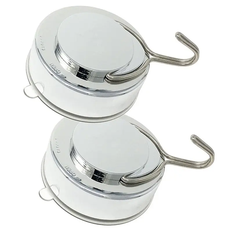 AS94-Suction Hook 4 Pack Vacuum Suction Cup Hooks,Holds Up To 18Lb Suction Cup Wall Hooks,Kitchen And Bathroom Hangers