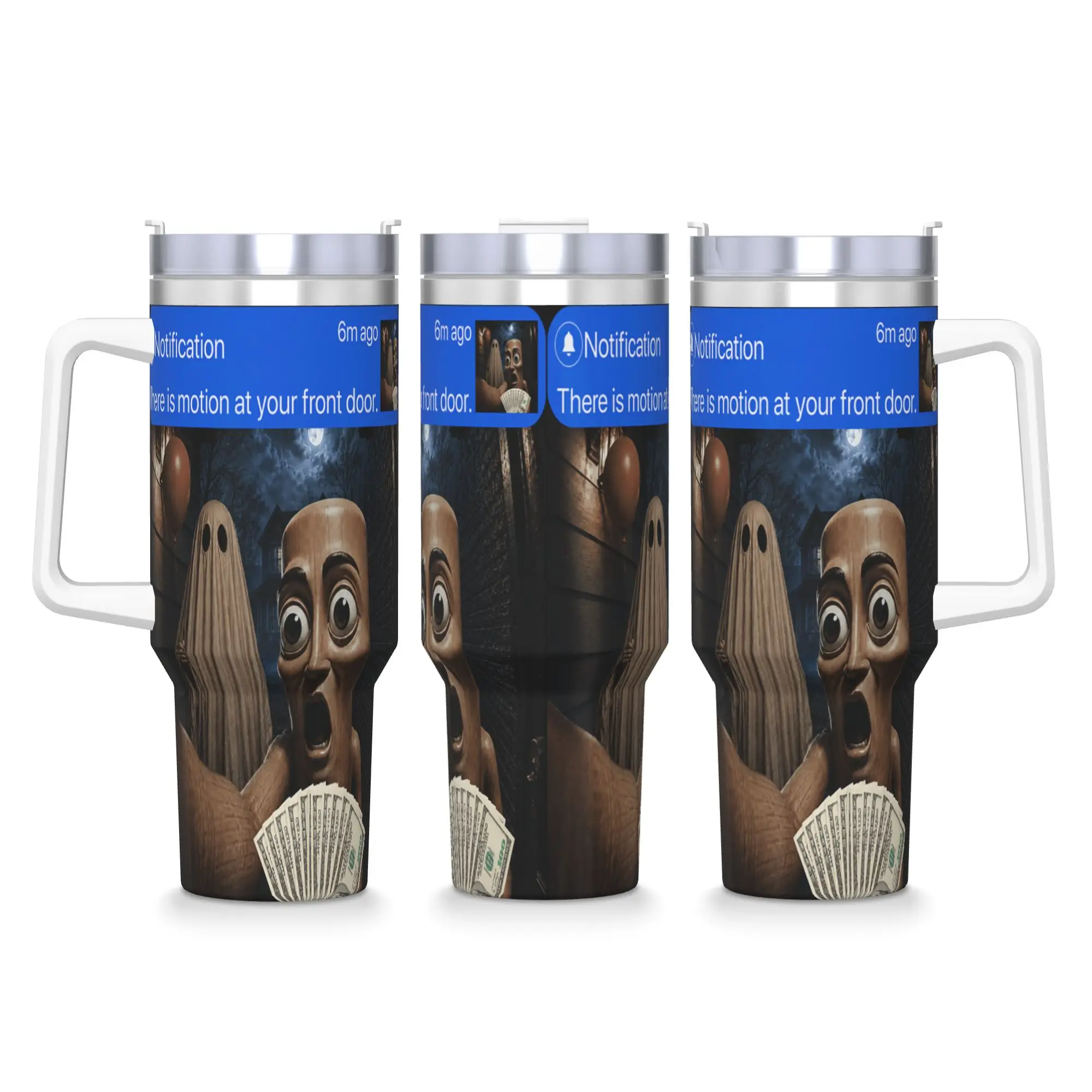 Stainless Steel Tumbler Tung Tung Tung Sahur Funny Meme Coffee Mug  Insulated Hot Drinks Mugs Cup Travel Graphic Water Bottle