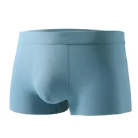 5pcs Elemental Ice silk antibacterial underwear, men's summer thin and breathable, men's quadrangle pants, men's trendy flat cor