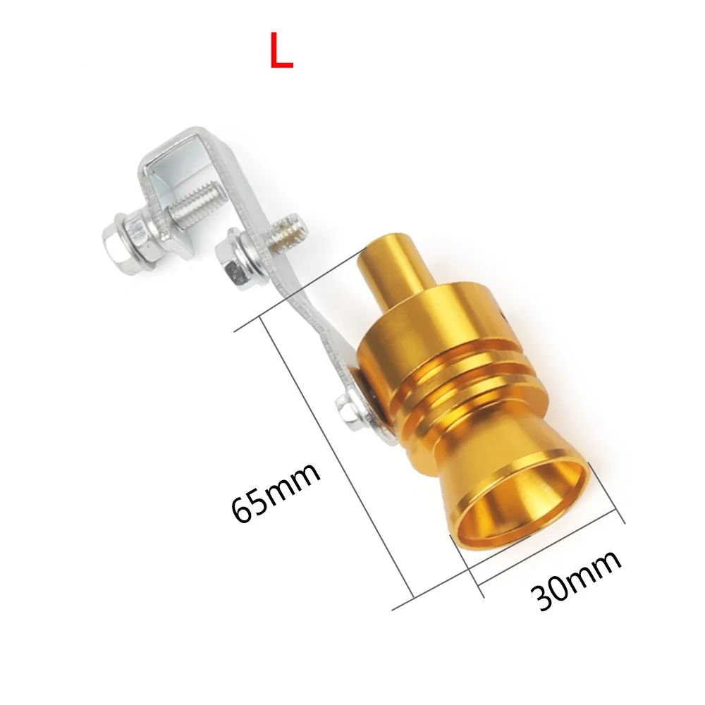 Simulatore audio turbo universale Fischio per tubo di scarico per auto Fischio Silenziatore sonoro per veicolo M/L