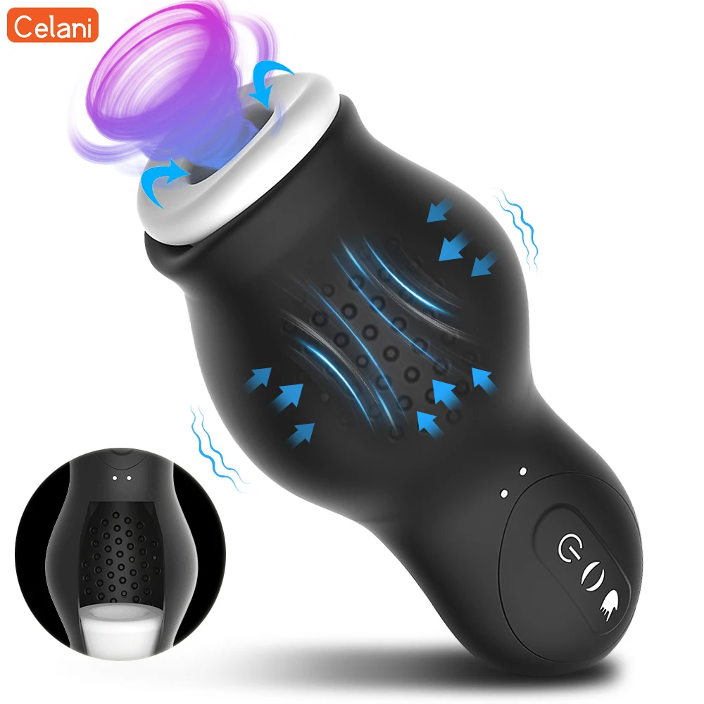 Automatic Sucking Male Masturbator Cup Penis Pumps Blowjob Machine Pussy Glans Stimulator Vibration Waterproof Adult Sex Toy
