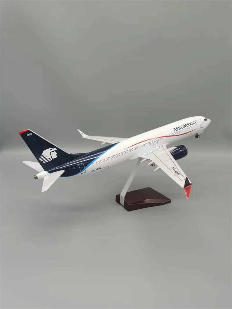 1/142 Scale Model Airplane Mexican Airlines Boeing 737MAX  AEROMEXICO Aircraft Diecast Resin Plane Model Toy Collection Display