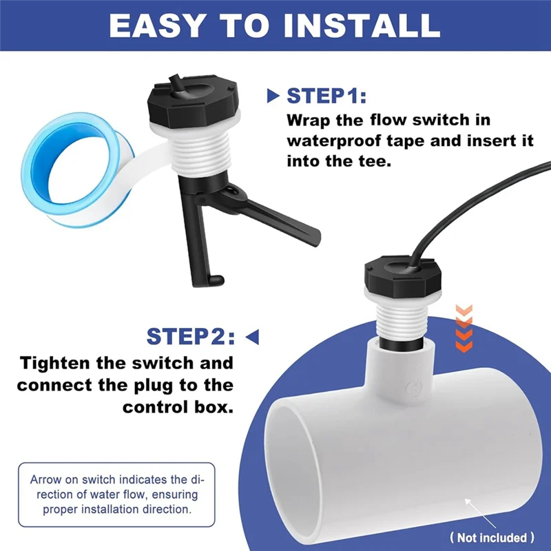 

RTENTE-GLX-FLO-RP Узел переключателя потока в сборе, датчик расхода бассейна для золотисто-акваритовых солевых систем Переключатель потока бассейна с кабелем
