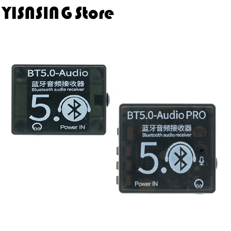 Mini Bluetooth 5.0 Decoder Board Audio Receiver BT5.0 PRO MP3 Lossless Player Wireless Stereo Music Amplifier Module With Case