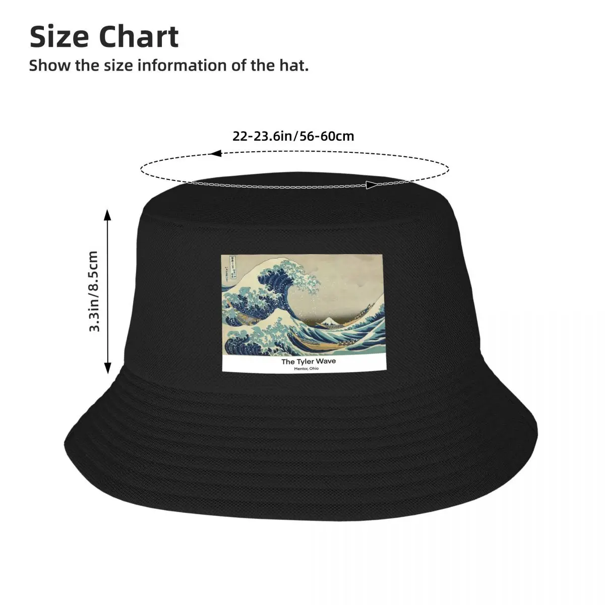 The Tyler Wave Bucket Hats Panama Hat Children Bob Hats Outdoor Fisherman Hats Summer Beach Fishing Unisex Caps