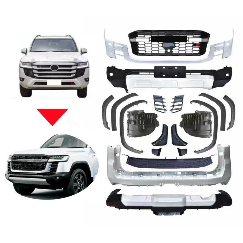 

LC300 Facelift UPGRADE To LC300 GR Sport Type Body Kit for Toyota Land Cruiser LC300 Low Version GX XV 2021-On