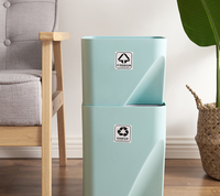 Kitchen Trash Can Recycle Bin Stacked Sorting Trash Bin Household Dry And Wet Separation Waste Bin Rubbish Bin for Bathroom 1pc