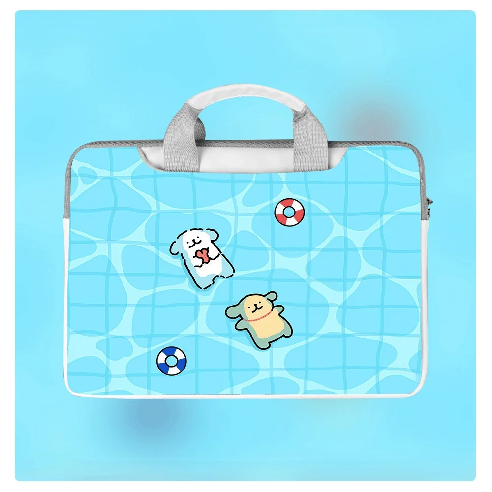 

Fashion Cartoon Puppy Laptop Bag Waterproof Large Capacity 12 13 14 15 16 Inch Suitable for Macbook Dell Huawei Protective Case