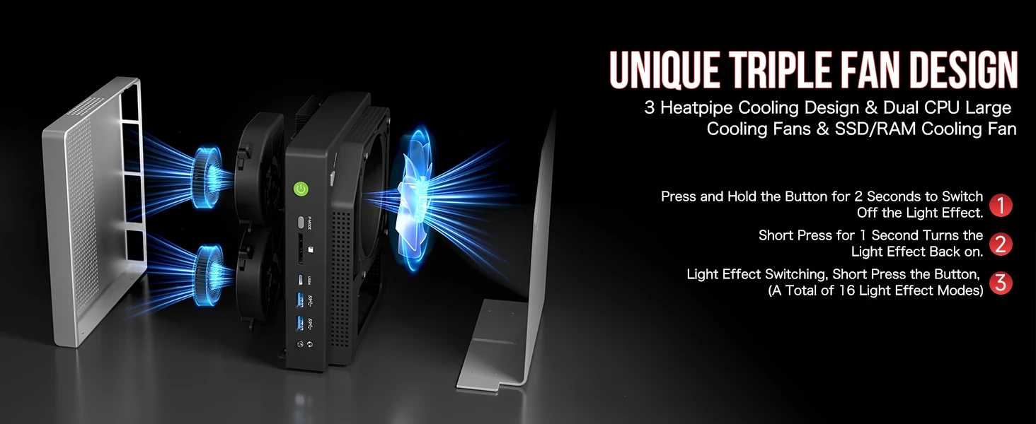 GMKTec Mini PC EVO-X2 AMD Ryzen Al Max+ 395 Radeon 8060 Windows11 Pro LPDDR5 128GB 2TB PCle 4.0 NVMe Wif7 BT5.4 8K Mini PC Gamer