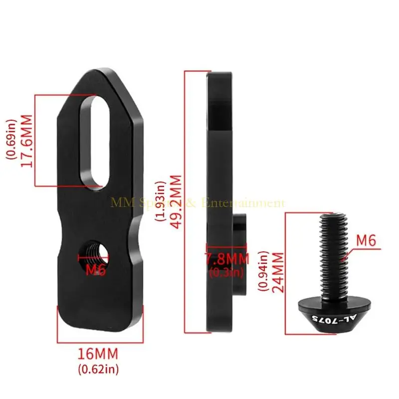 31be Aluminium Aluminium Brake الفرجار محول تمديد للدراجات 406 إلى 451 عجلة #6