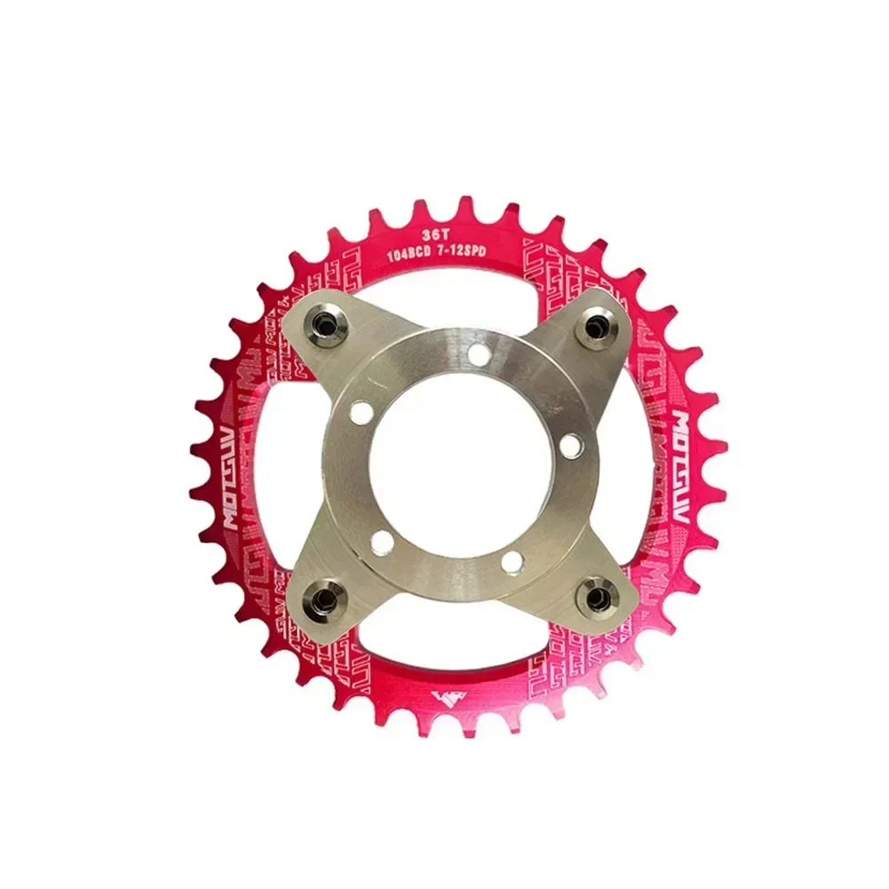 Electric Bicycle Chainring With Adapter For Bafang BBS01/02 32T 34T 36T 38T E-bike Chain Rings Crankset Cycling Accessories