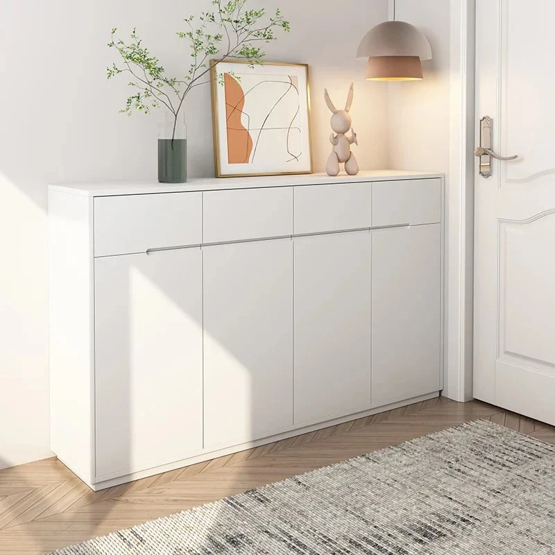 خزائن الأحذية الداخلية الاسكندنافية رف تخزين عمودي منظم خشبي خزائن الأحذية كبيرة الحجم أثاث منزلي حديث من Gabinete #6