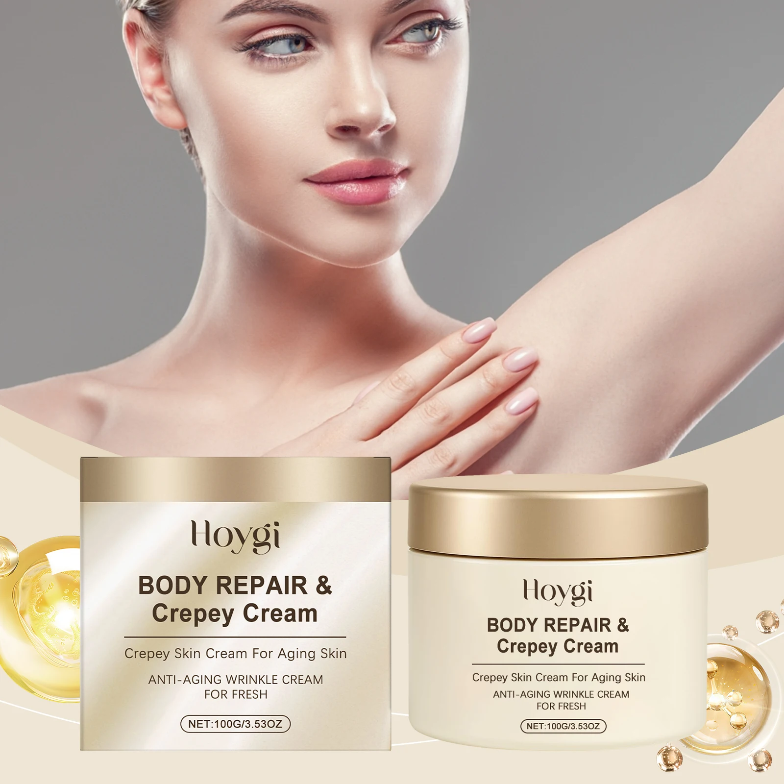

Anti-wrinkle moisturizing body cream Removes wrinkles fades fine lines moisturizes soothes repairs nourishes brightens Skincare
