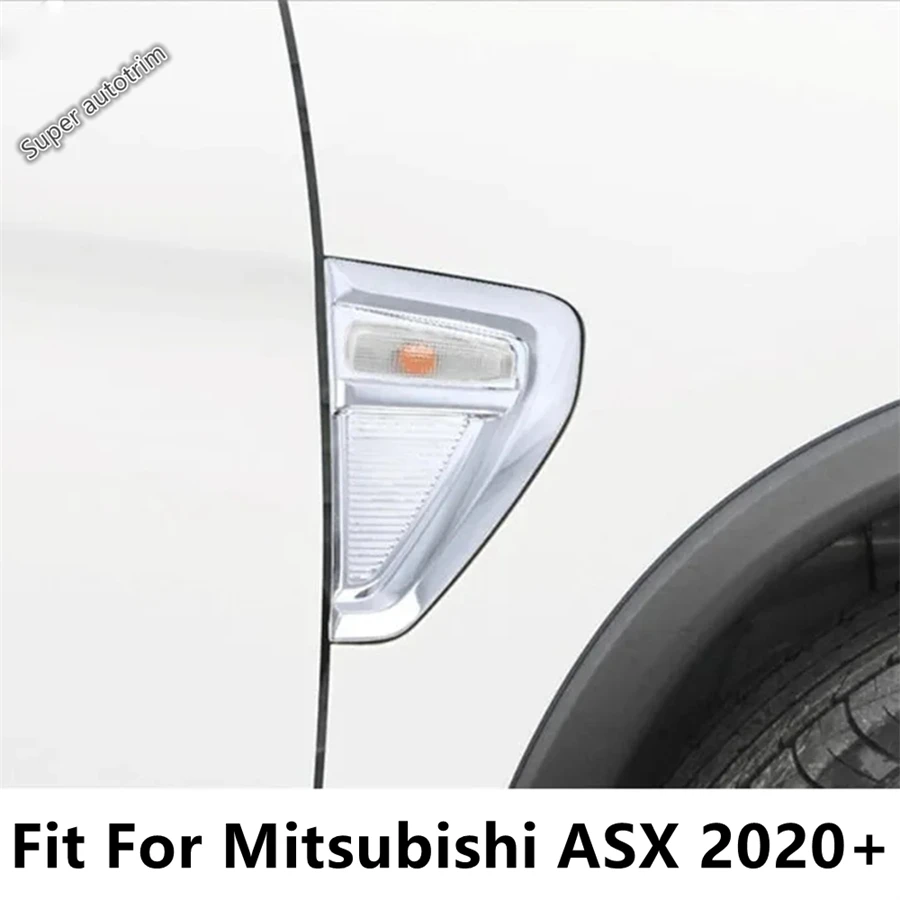 

Car Turn Signal Lights Turning Lamps Frame Decorative Sequins Cover Trim ABS Chrome Accessories For Mitsubishi ASX 2020 - 2021