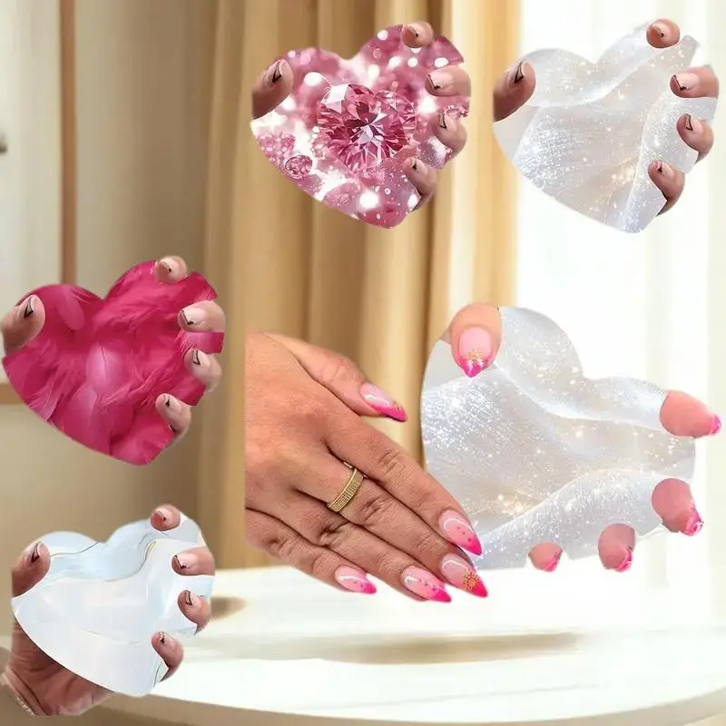 1 قطعة بطاقات عرض فن الأظافر اليدوية الأظافر التصوير الدعامة Nailfie القرص صالون الأظافر ملحق مسمار التكنولوجيا الدعامة مسمار Selfie القرص