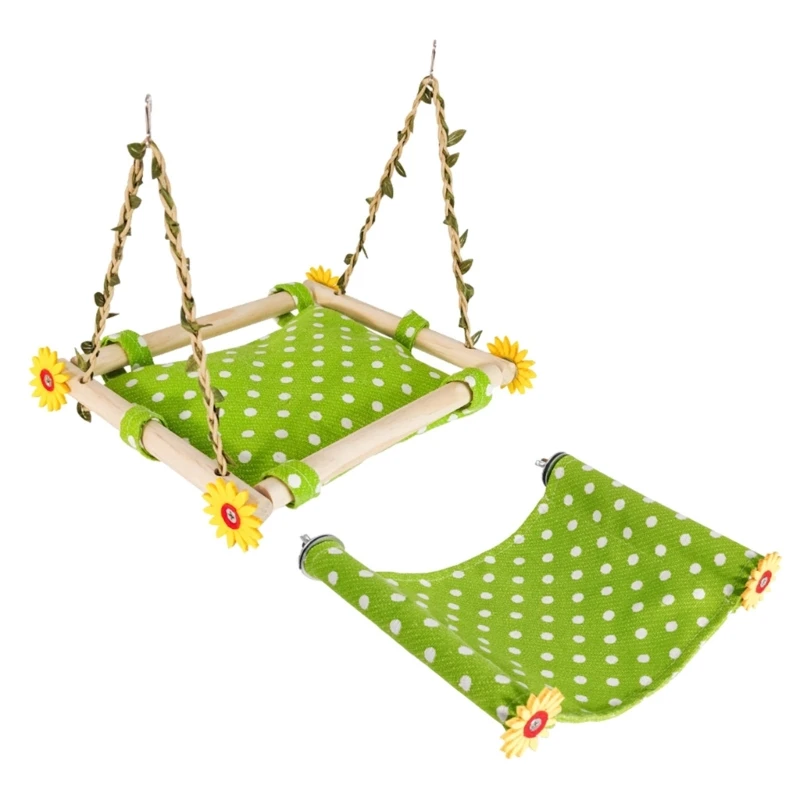 Bird Rest Sleep Bed Cockatiels Lovebirds Swing Toy Hangable Hammocks Nest