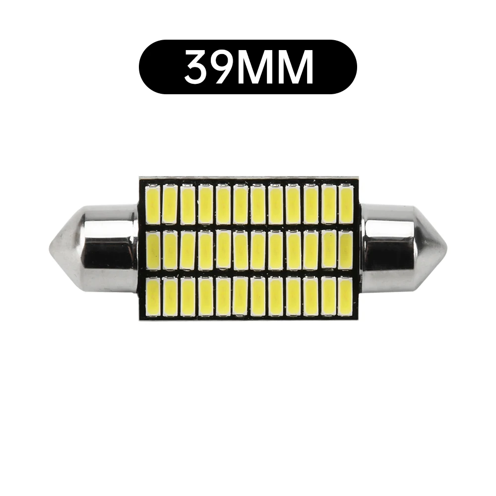 Automotive LED Decoding Lights Carriage Headlights Double Pointed 31 36 39 41mm 4014 24 30 36 39SMD
