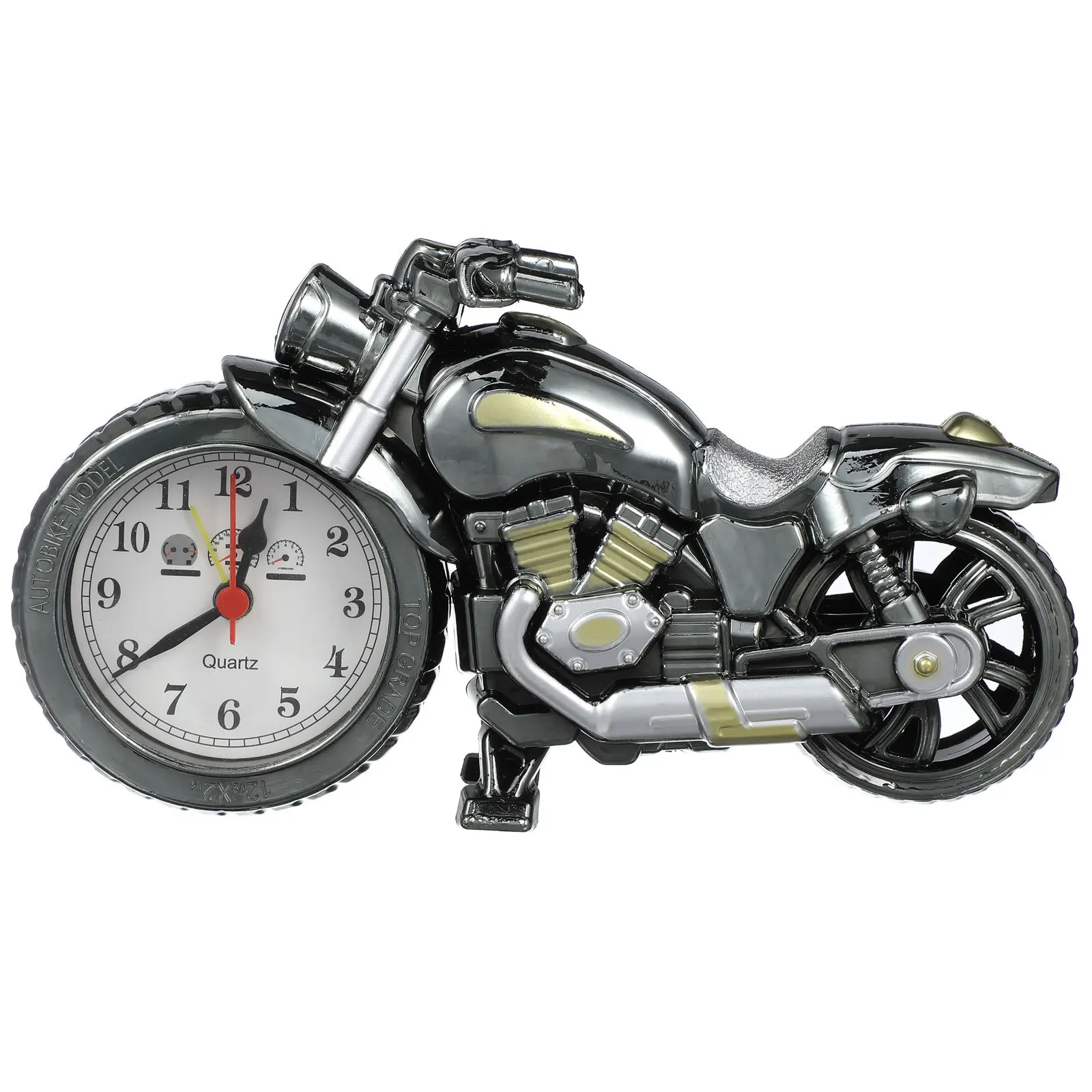 

Stylish Vintage Motorcycle Alarm Clock Perfect Gift for Family and Friends Accurate Timing No Batteries Required