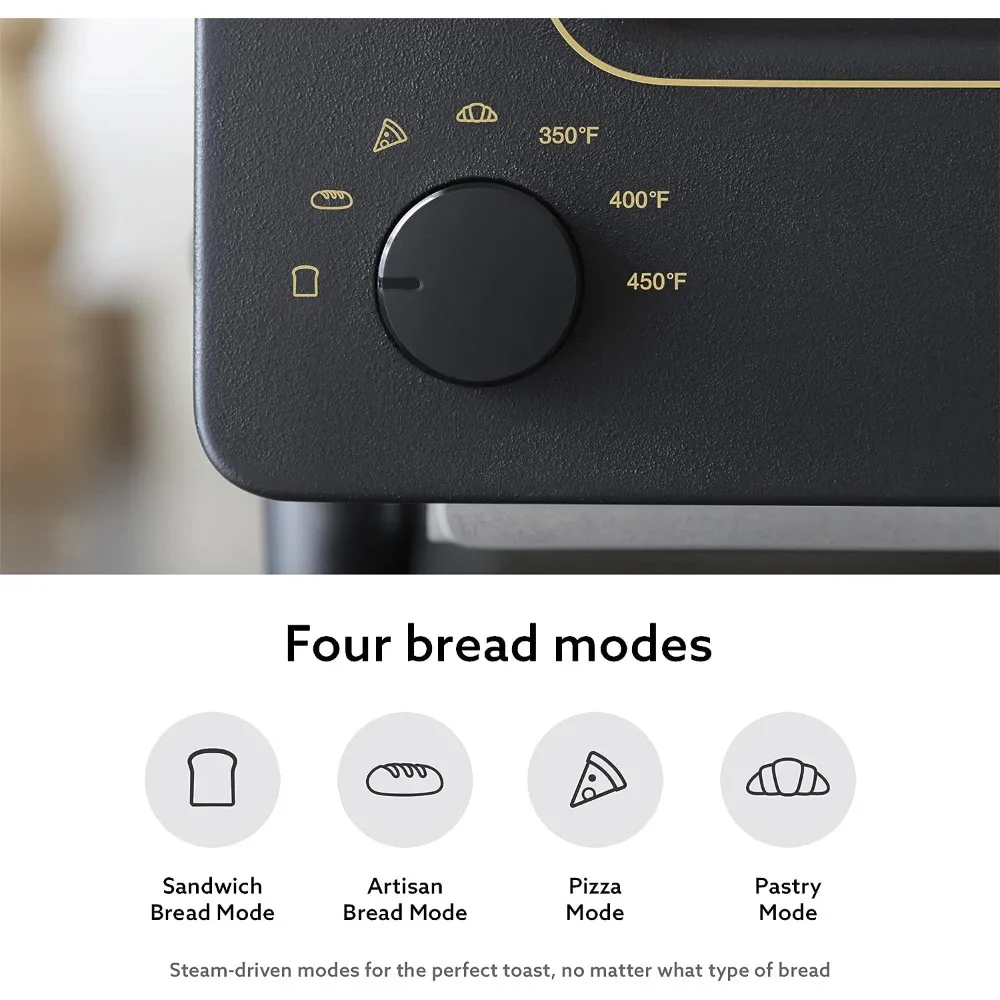 토스터기 | 스팀 오븐 | 5 가지 요리 모드-샌드위치 빵, 장인 빵, 피자, 페이스트리, 오븐