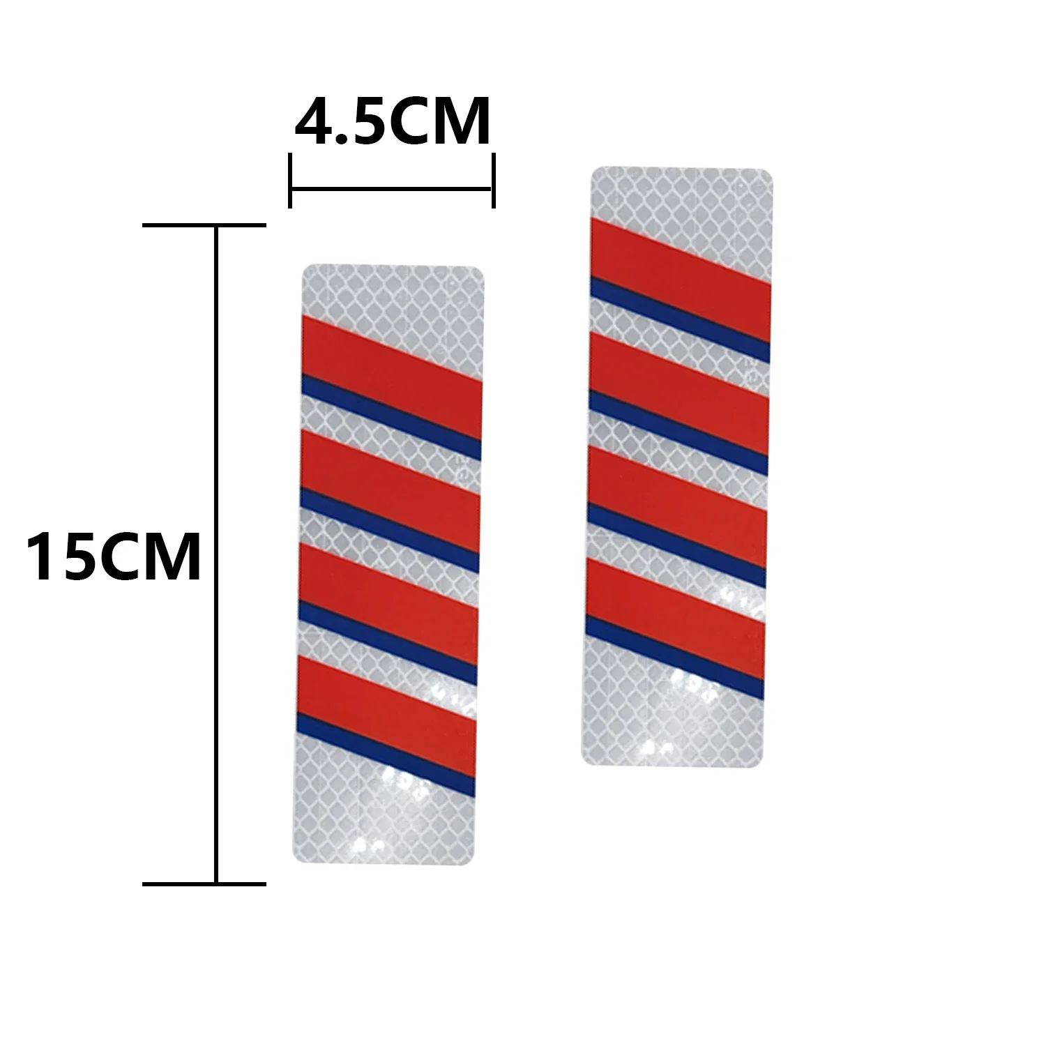 Caixa de bagagem lateral superior caso motocicleta adesivo reflexivo tiras tronco traseiro anti-colisão decorativa noite tira de advertência de segurança