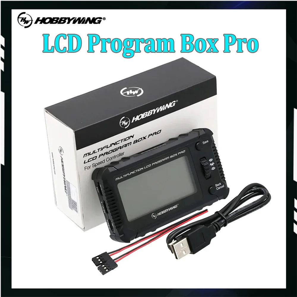 Hobbywing Multifunction LCD Program Box Pro OTA Parameter/ Firmware Update 1-8S Battery For PLATINUM XERUN EZRUN Seaking Pro ESC