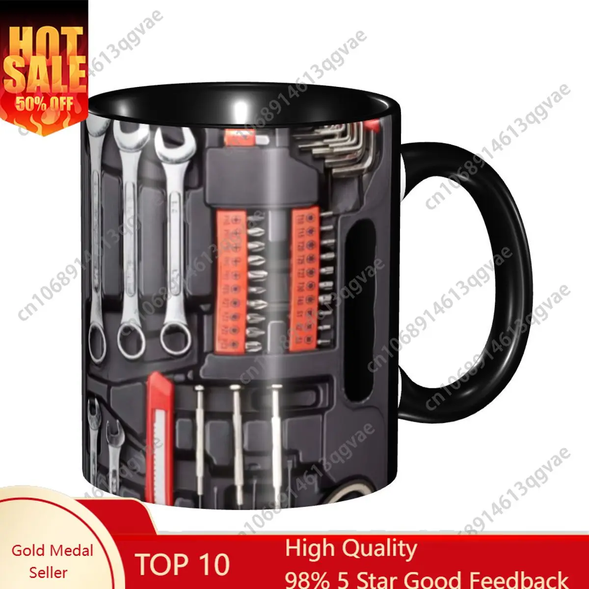 

Customized Mechanics Large Toolbox Coffee Mugs DIY Mechanic Ceramic Milk Tea Cups