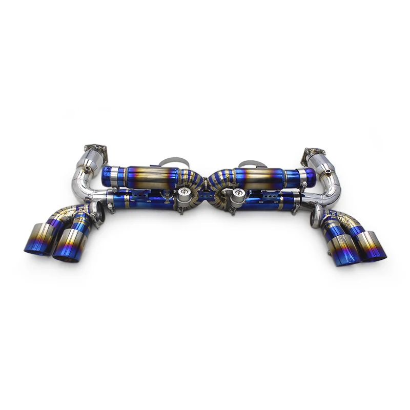 

LXBY-OEM Titanium Exhaust System For Porsche 911 996 3.4L 1997-2005 Catback Vacuum Valve Muffler Straight Downpipe