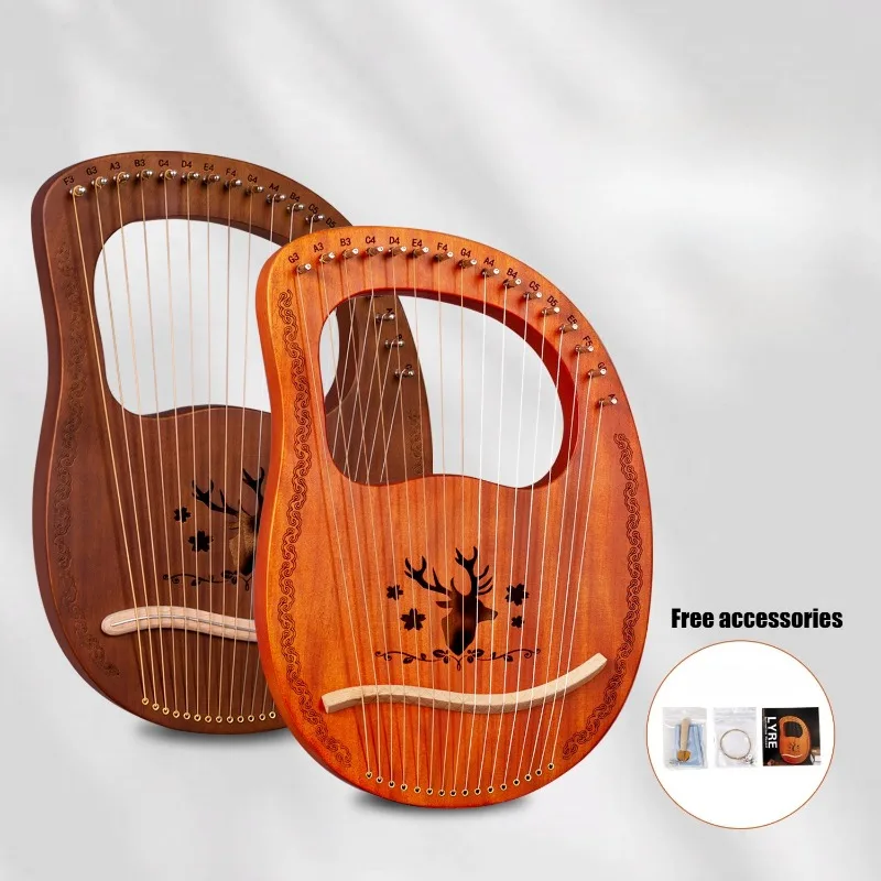 

16-струнная лира-арфа, профессиональная портативная детская лира-арфа, 19-струнная традиционная арфа, миниатюрные деревянные струнные инструменты