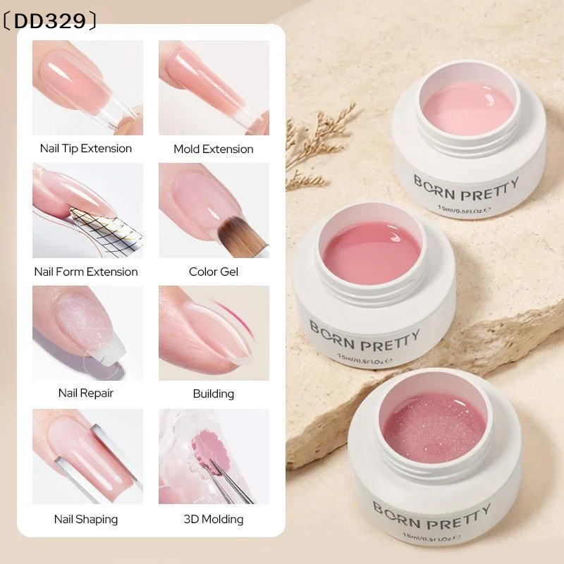 8 In 1 15ml 5D Sculpting Gel Non Stick Hand Builder Gel DIY Nail Carving Gel For Bow Flower Geometric Shape Nail Design〔DD329〕