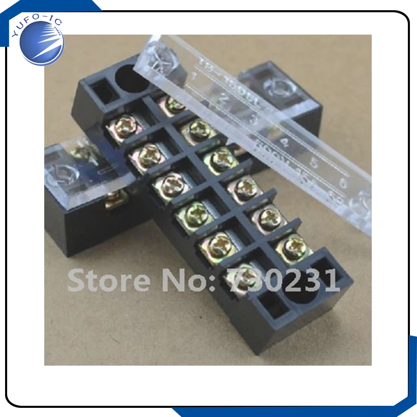 Free Shipping TB-1506 600V 15A 6P Wire Terminal   w/Six Position