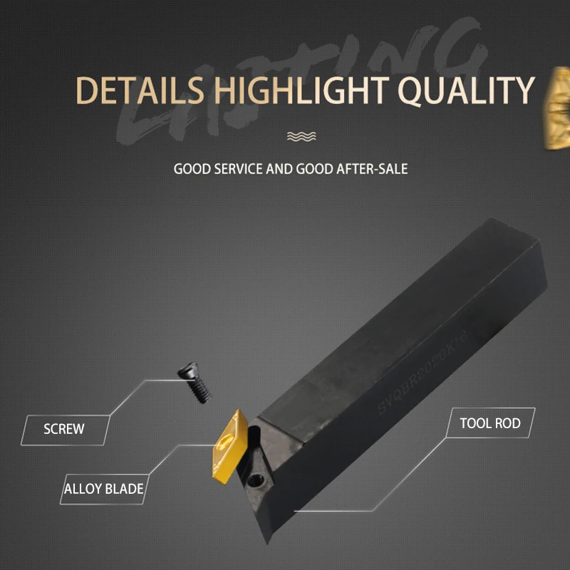 KaKarot Bên Ngoài Biến Dụng Cụ SVQBR1616H16 SVQBR2020K16 SVQBR2525M16 VBMT11/16 Carbide Dạng Máy Tiện Cắt Máy Công Cụ
