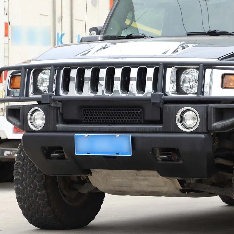 

Для Hummer H2 2003-2009 декоративное кольцо передней противотуманной фары Декоративное кольцо передней противотуманной фары Модифицированные аксессуары ABS яркий свет 2 шт.