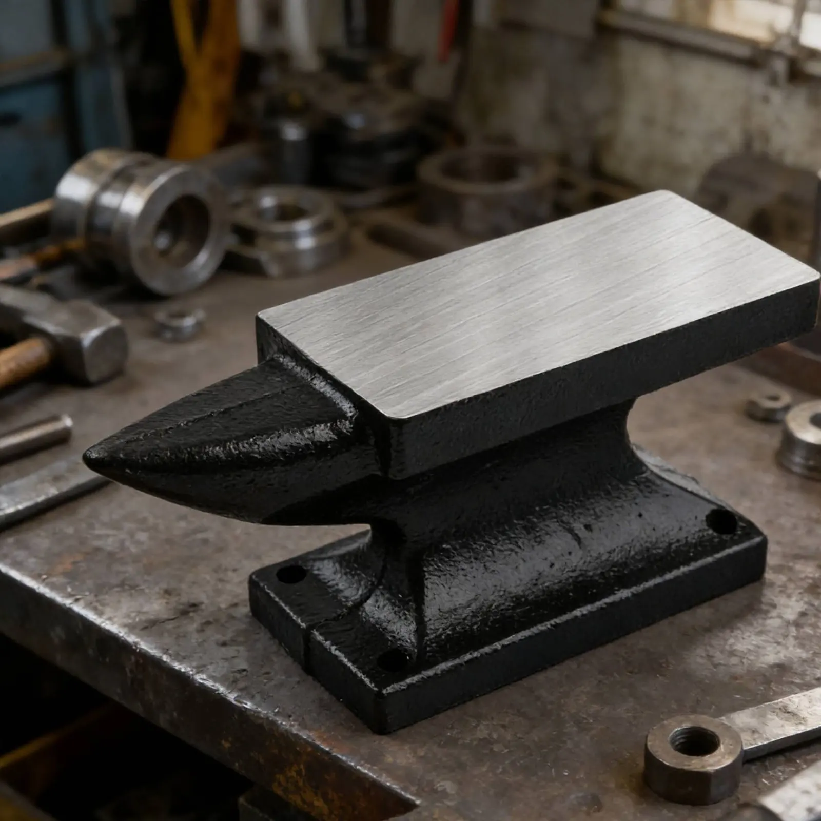 Blacksmith Forging Block Long-Lasting Cast Iron Bench Anvil Curved Anvil Versatile Hobby Forging Block Portable for Jewelers