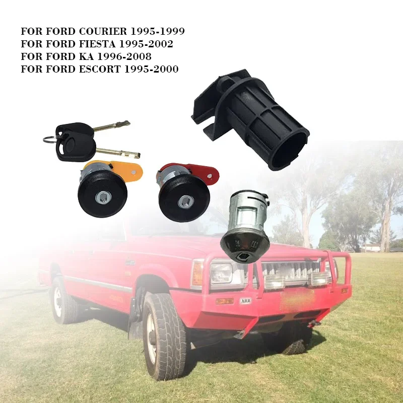 

Doors Ignition 4 Lock Set W/ 2 Keys 3N21F22050BB for Ford Courier Fiesta MK4 MK5
