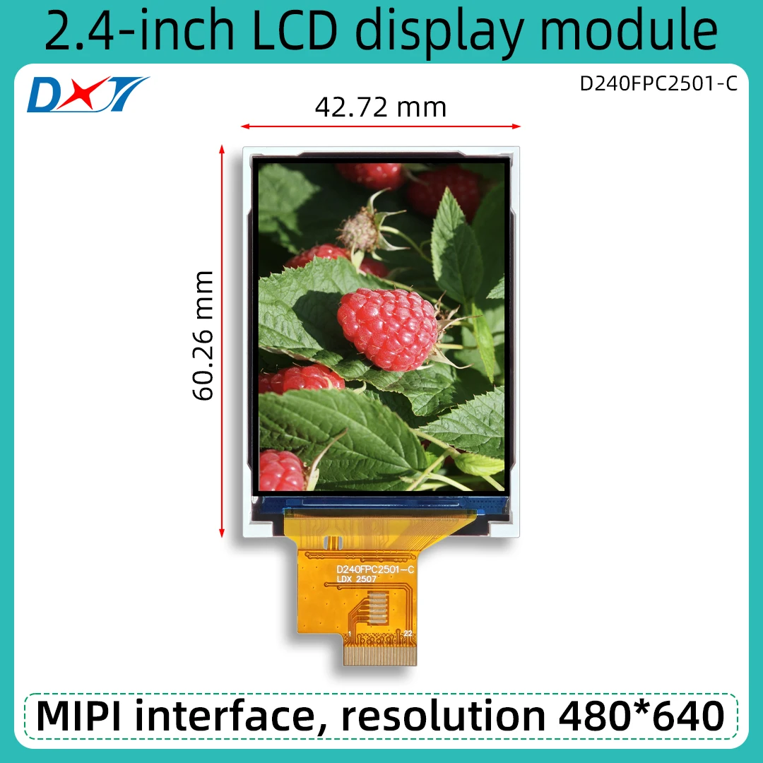 2.4-inch LCD display module MIPI interface ST7701S resolution 480*640