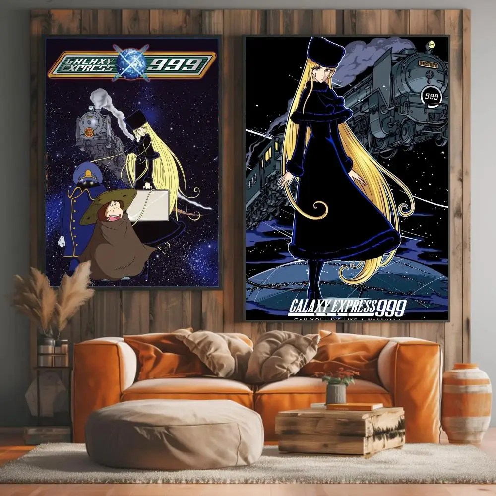 anime G-Galaxy Express 999-S Painting Calligraphy Elegant Botanical Decor for Living Room Modern Interior Design
