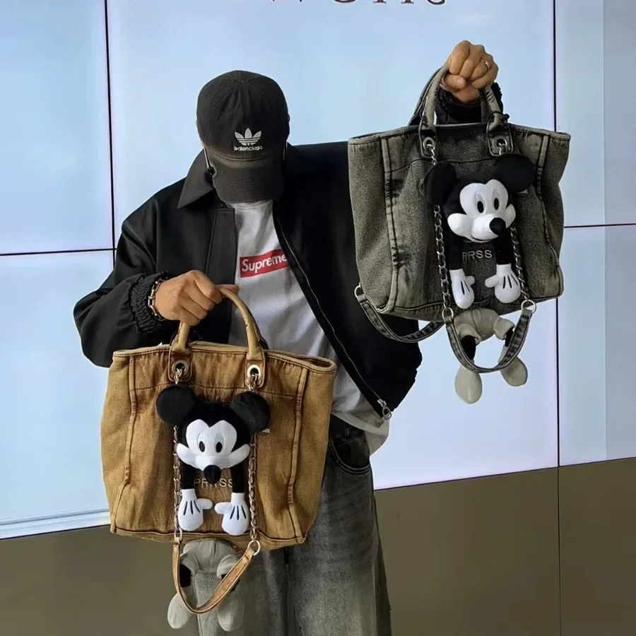 Disney Purses and Handbags Mickey Dolls Shoulder Bag High-capacity Crossbody Bags for Women Cute Cases Korean Fashionable Pouch