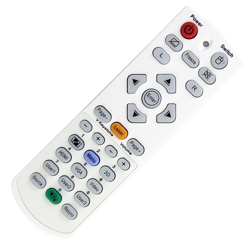 Compatible with Optoma projector LM2401 H512 HT2000 W320USTi remote control IR1304L spare parts