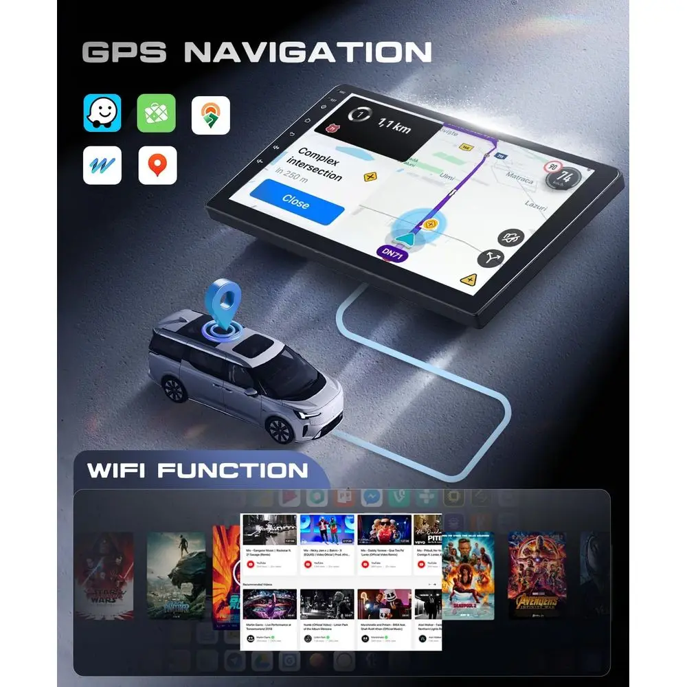 4G+64G for Chevrolet Camaro 2008-2015 Car Radio with Wireless Carplay/Android Auto, 9 Inch 1280 * 720 Android 15 Touch Screen Ca