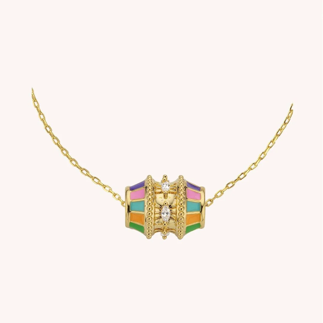 Drum Dough Pendant Twists Chain Bracelet Valentine\'s Day Gift Dopamine Colorful Drip Oil Tarot Bracelet Female Jewelry Gifts