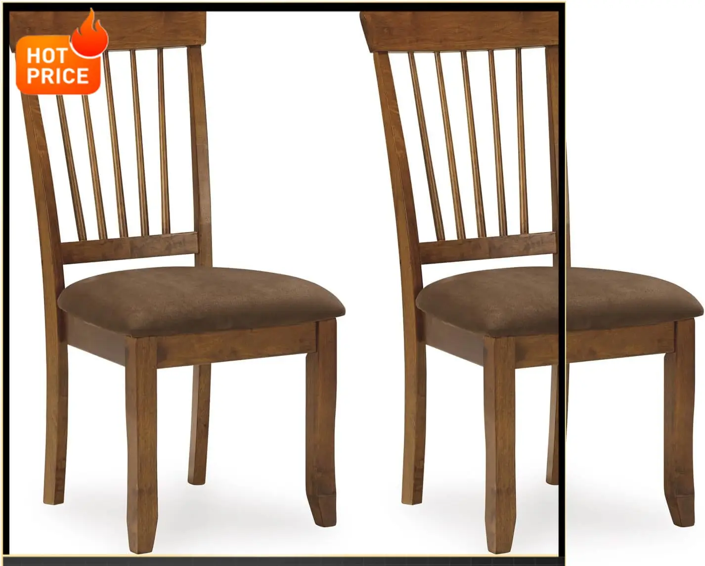 

Бестселлер Беррингер | Обеденные стулья Spindle Back 18 дюймов (комплект из 2 шт.) – светло-коричневые в деревенском стиле с мягким сиденьем на подушках