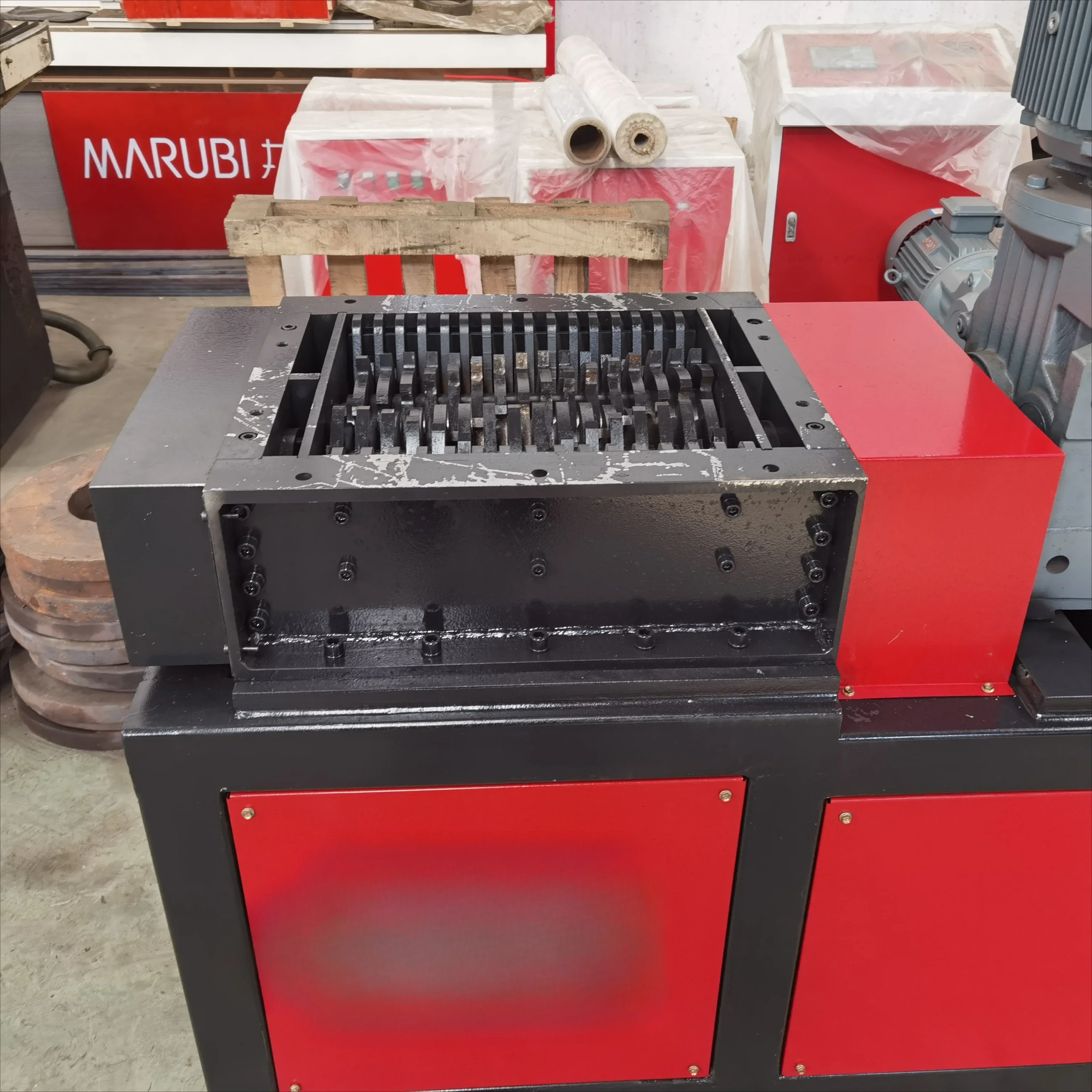 

Hot sales Household waste recycling shredder, double shaft wooden tire tobacco plastic shredder