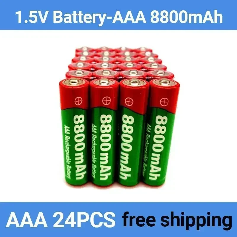 1.5V AAA 8800mah Alkaline Battery AAA rechargeable battery for Remote Control Toy Batery Smoke etc + charger