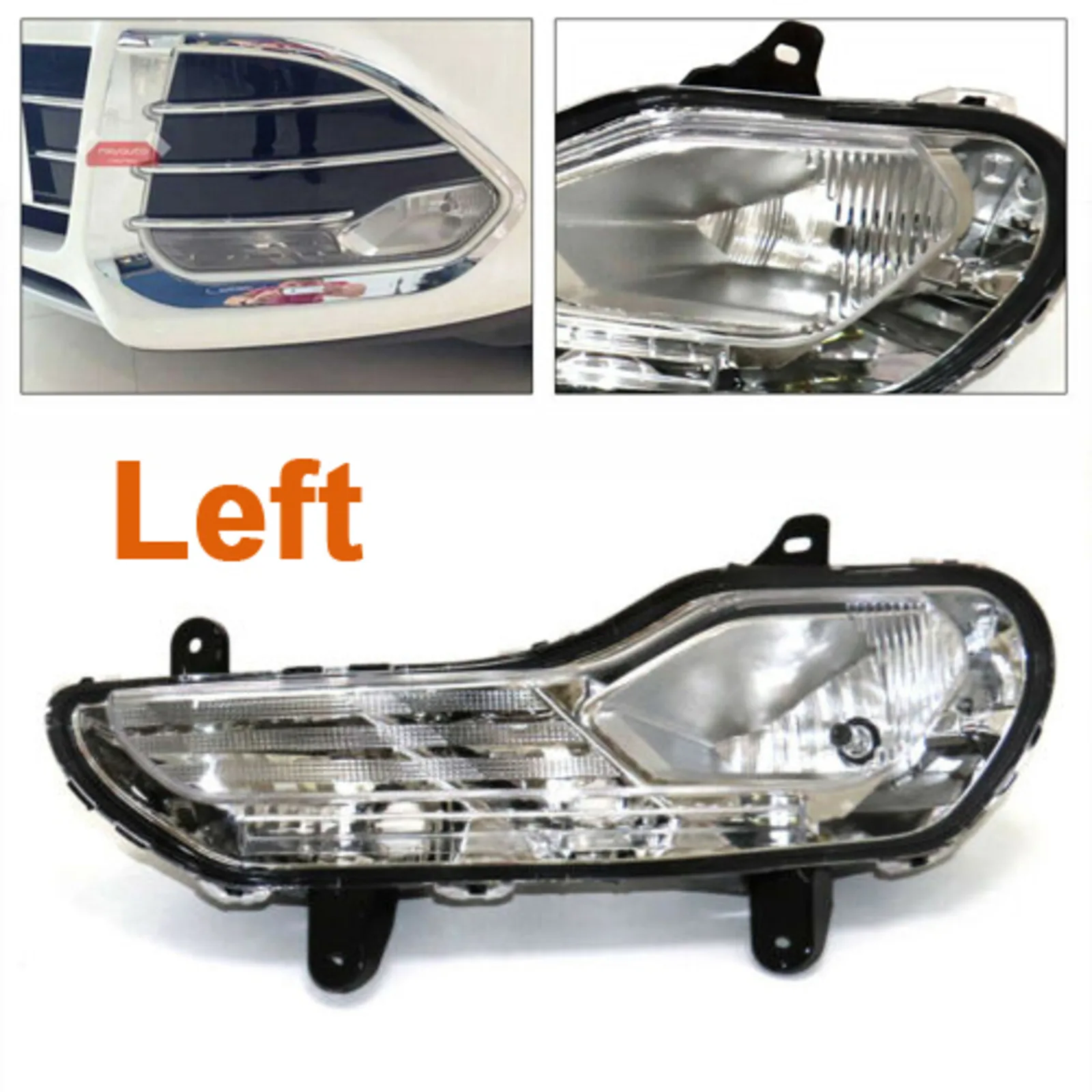 مصباح ممتص للصدمات من الجانب الأيسر متين ، مصباح منتزه جانبي للسائق يناسب إشارة الضباب ، Ford Escape