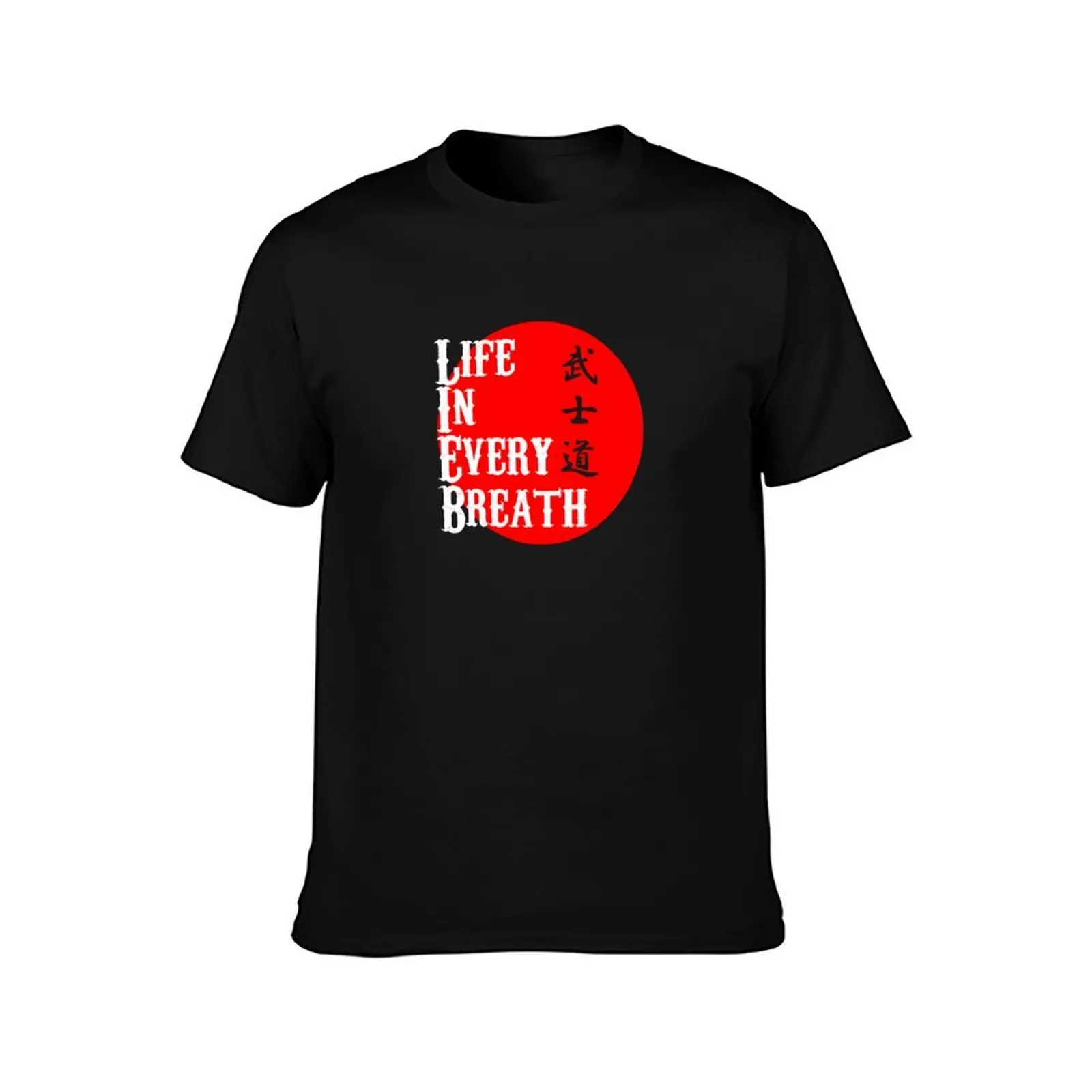 Life in Every Breath T-Shirt Non-Shrink Basic Cotton T-Shirt